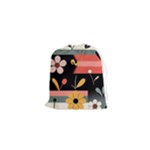  Minimalist Pattern With Simple Lines,flower And Shapes, Creating A Clean And Modern Drawstring Pouch (XS)