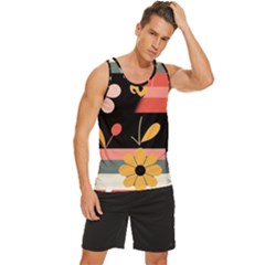 Men s Wide Collar Tank Top 