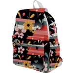  Minimalist Pattern With Simple Lines,flower And Shapes, Creating A Clean And Modern Top Flap Backpack