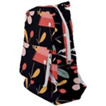  Minimalist Pattern With Simple Lines,flower And Shapes, Creating A Clean And Modern Travelers  Backpack