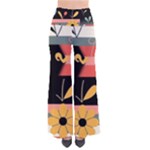  Minimalist Pattern With Simple Lines,flower And Shapes, Creating A Clean And Modern So Vintage Palazzo Pants