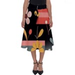  Minimalist Pattern With Simple Lines,flower And Shapes, Creating A Clean And Modern Perfect Length Midi Skirt