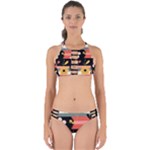  Minimalist Pattern With Simple Lines,flower And Shapes, Creating A Clean And Modern Perfectly Cut Out Bikini Set