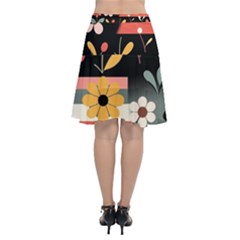 Chiffon Wrap Front Skirt 