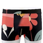  Minimalist Pattern With Simple Lines,flower And Shapes, Creating A Clean And Modern Men s Boxer Briefs