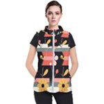  Minimalist Pattern With Simple Lines,flower And Shapes, Creating A Clean And Modern Women s Puffer Vest