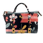  Minimalist Pattern With Simple Lines,flower And Shapes, Creating A Clean And Modern Carry-on Travel Shoulder Bag