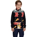  Minimalist Pattern With Simple Lines,flower And Shapes, Creating A Clean And Modern Kid s Button Up Puffy Vest