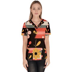 Women s V-Neck Scrub Top 