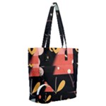  Minimalist Pattern With Simple Lines,flower And Shapes, Creating A Clean And Modern Everyday Shoulder Bag with Pouch Bag