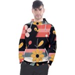  Minimalist Pattern With Simple Lines,flower And Shapes, Creating A Clean And Modern Men s Pullover Hoodie