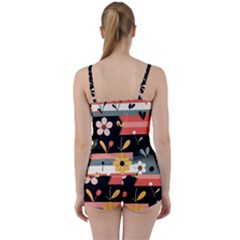 Tie Front Two Piece Tankini 