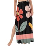  Minimalist Pattern With Simple Lines,flower And Shapes, Creating A Clean And Modern Maxi Chiffon Tie-Up Sarong