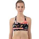  Minimalist Pattern With Simple Lines,flower And Shapes, Creating A Clean And Modern Back Web Sports Bra