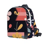  Minimalist Pattern With Simple Lines,flower And Shapes, Creating A Clean And Modern Kids  Age 2-4 Lightweight Preschool Backpack