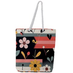 Full Print Rope Handle Tote (Large) 