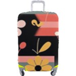  Minimalist Pattern With Simple Lines,flower And Shapes, Creating A Clean And Modern Luggage Cover (Large)