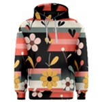  Minimalist Pattern With Simple Lines,flower And Shapes, Creating A Clean And Modern Men s Overhead Hoodie