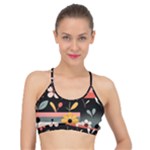  Minimalist Pattern With Simple Lines,flower And Shapes, Creating A Clean And Modern Basic Training Sports Bra