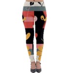  Minimalist Pattern With Simple Lines,flower And Shapes, Creating A Clean And Modern Lightweight Velour Leggings