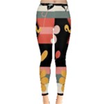  Minimalist Pattern With Simple Lines,flower And Shapes, Creating A Clean And Modern Inside Out Leggings