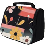  Minimalist Pattern With Simple Lines,flower And Shapes, Creating A Clean And Modern Full Print Travel Pouch (Big)