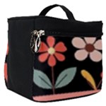  Minimalist Pattern With Simple Lines,flower And Shapes, Creating A Clean And Modern Make Up Travel Bag (Small)