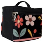  Minimalist Pattern With Simple Lines,flower And Shapes, Creating A Clean And Modern Make Up Travel Bag (Big)