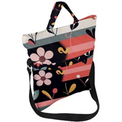 Fold Over Handle Tote Bag 