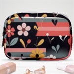  Minimalist Pattern With Simple Lines,flower And Shapes, Creating A Clean And Modern Make Up Pouch (Small)