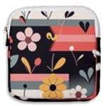  Minimalist Pattern With Simple Lines,flower And Shapes, Creating A Clean And Modern Mini Square Pouch