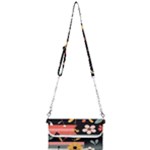  Minimalist Pattern With Simple Lines,flower And Shapes, Creating A Clean And Modern Mini Crossbody Handbag