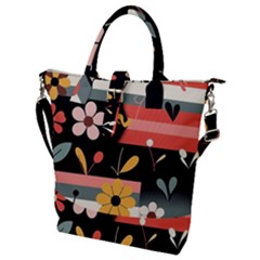 Buckle Top Tote Bag 