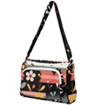  Minimalist Pattern With Simple Lines,flower And Shapes, Creating A Clean And Modern Front Pocket Crossbody Bag