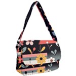  Minimalist Pattern With Simple Lines,flower And Shapes, Creating A Clean And Modern Courier Bag