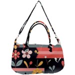  Minimalist Pattern With Simple Lines,flower And Shapes, Creating A Clean And Modern Removable Strap Handbag