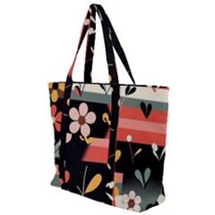 Zip Up Canvas Bag 