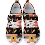  Minimalist Pattern With Simple Lines,flower And Shapes, Creating A Clean And Modern Men s Velcro Strap Shoes