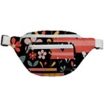  Minimalist Pattern With Simple Lines,flower And Shapes, Creating A Clean And Modern Fanny Pack