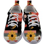  Minimalist Pattern With Simple Lines,flower And Shapes, Creating A Clean And Modern Kids Athletic Shoes