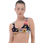  Minimalist Pattern With Simple Lines,flower And Shapes, Creating A Clean And Modern Ring Detail Bikini Top