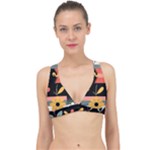  Minimalist Pattern With Simple Lines,flower And Shapes, Creating A Clean And Modern Classic Banded Bikini Top