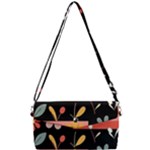  Minimalist Pattern With Simple Lines,flower And Shapes, Creating A Clean And Modern Removable Strap Clutch Bag