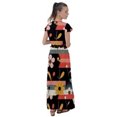 Flutter Sleeve Maxi Dress 