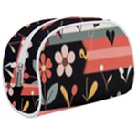  Minimalist Pattern With Simple Lines,flower And Shapes, Creating A Clean And Modern Make Up Case (Medium)