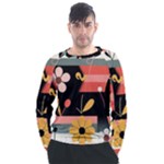  Minimalist Pattern With Simple Lines,flower And Shapes, Creating A Clean And Modern Men s Long Sleeve Raglan T-Shirt