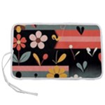  Minimalist Pattern With Simple Lines,flower And Shapes, Creating A Clean And Modern Pen Storage Case (S)