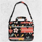  Minimalist Pattern With Simple Lines,flower And Shapes, Creating A Clean And Modern MacBook Pro 13  Shoulder Laptop Bag 