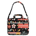  Minimalist Pattern With Simple Lines,flower And Shapes, Creating A Clean And Modern MacBook Pro 15  Shoulder Laptop Bag