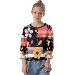 Kids  Cuff Sleeve Top 